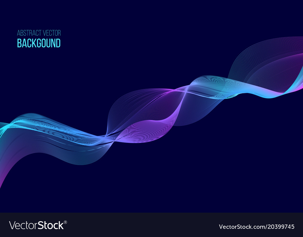 Abstract background with color wave design element
