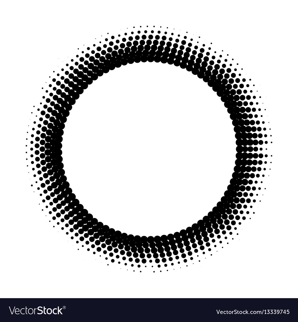 Abstract halftone circle background