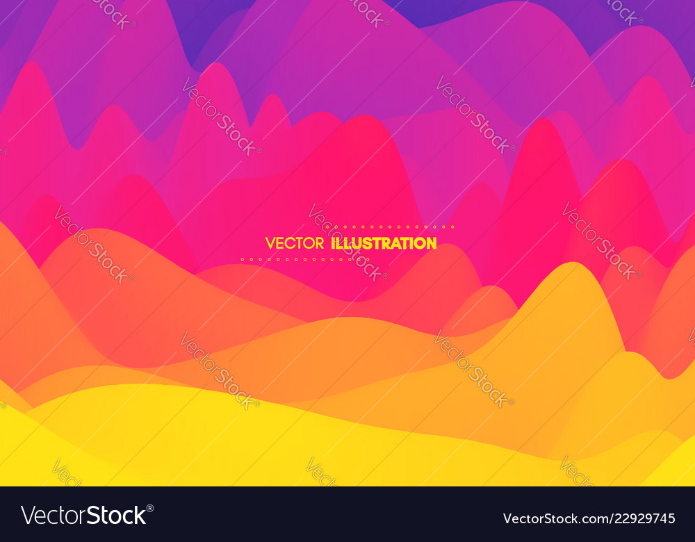 Abstract wavy background with dynamic effect vector image Abstract wavy background with dynamic effect