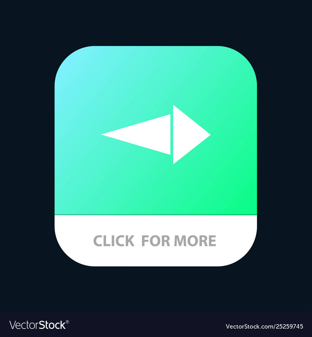 Arrow right next mobile app button android vector image Arrow right next mobile app button android