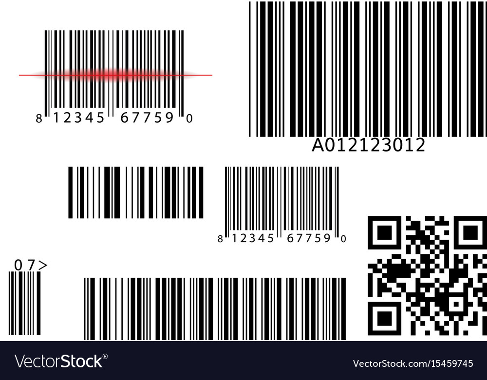 Bar qr code scanning digital scan