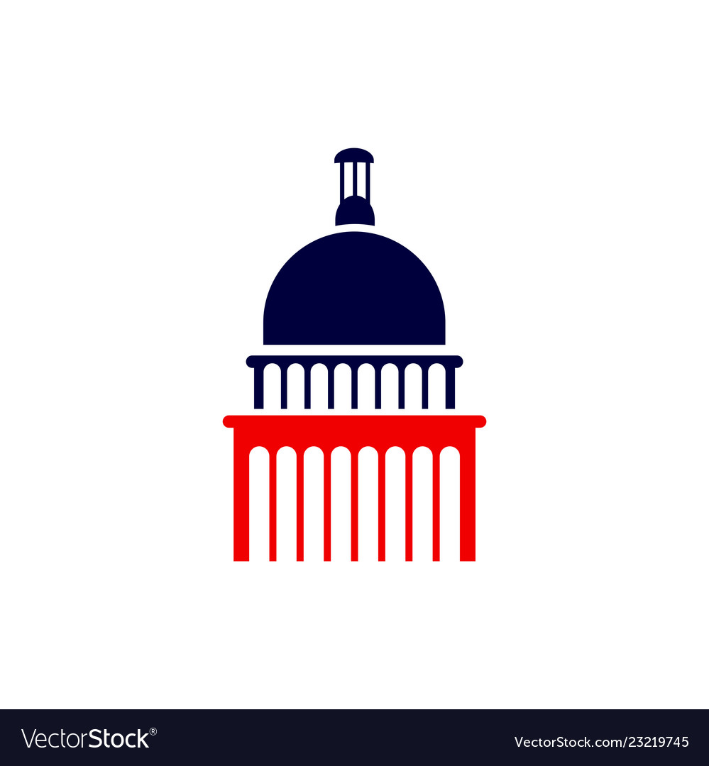 Capitol dome logo dome logo Royalty Free Vector Image