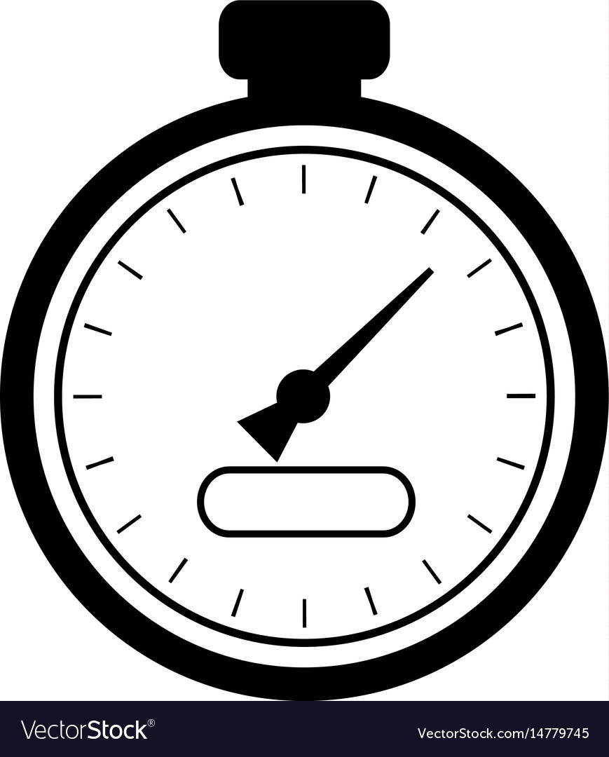Chronometer device isolated icon