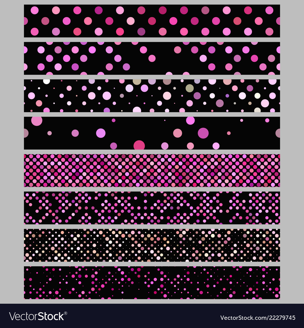 Color abstract dot pattern rectangular web banner vector image Color abstract dot pattern rectangular web banner