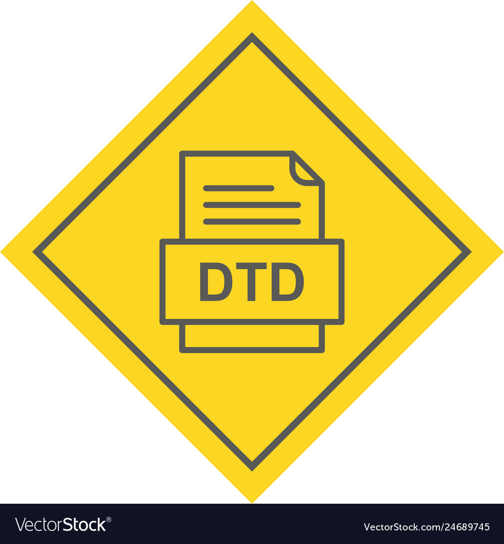 Dtd file document icon