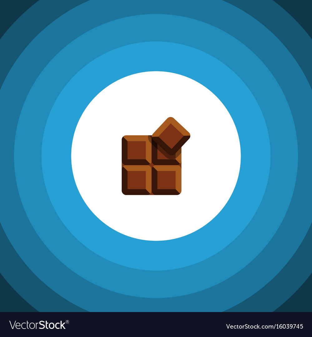 Isolated delicious flat icon cocoa element