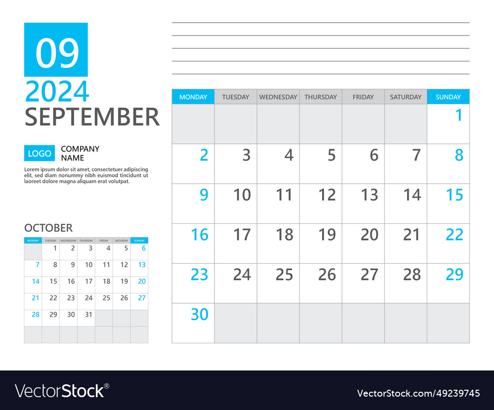 July 2024 template calendar planner week Vector Image