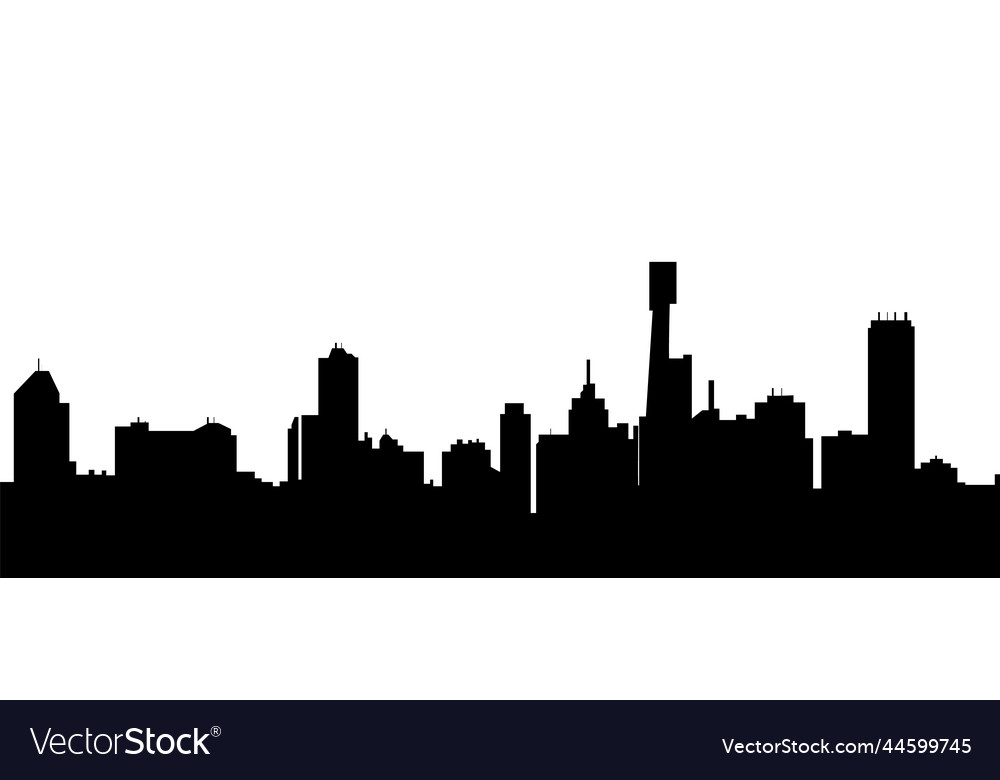 Melbourne australia skyline black and white