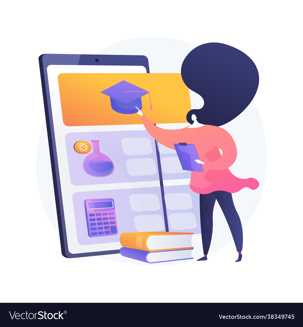 Online tutoring app and software abstract concept