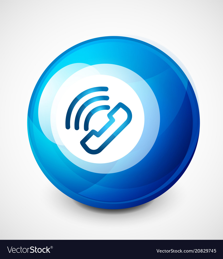 Phone support web button vector image Phone support web button