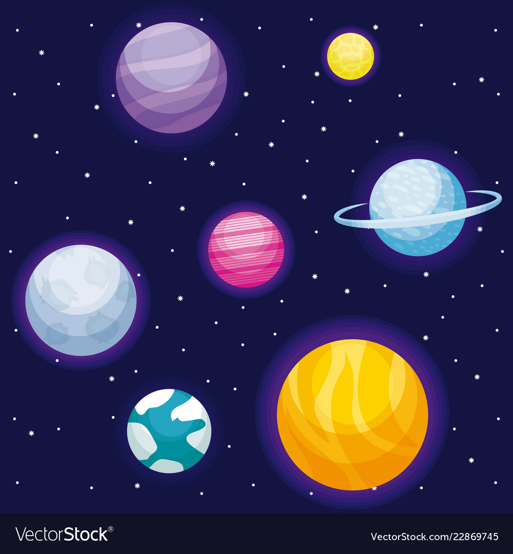 Planets and Space Icon Set