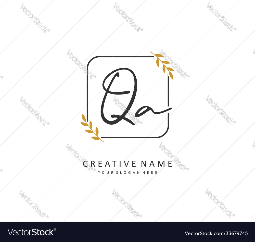 Q a qa Anfangsbuchstaben Handschrift und Unterschrift Vector Image Q a qa Anfangsbuchstaben Handschrift und Unterschrift