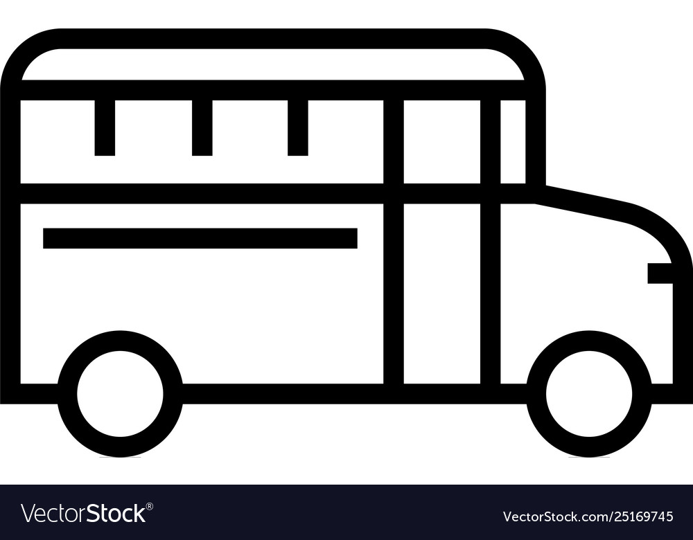 School bus eps Royalty Free Vector Image - VectorStock