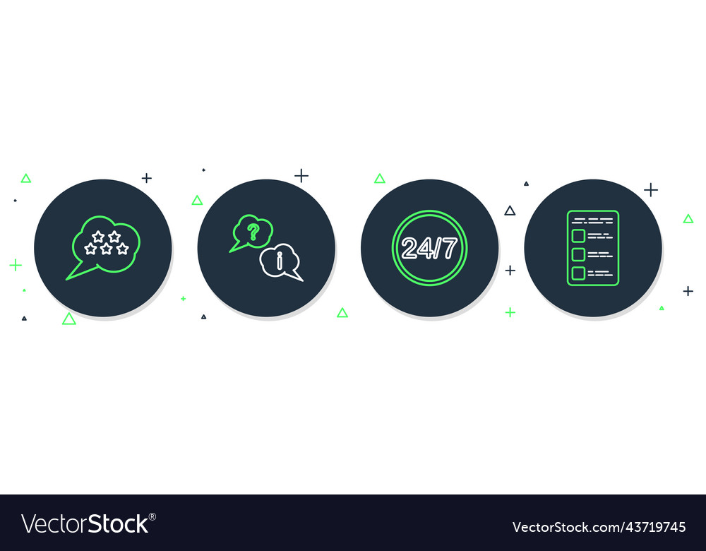 Set line question and exclamation clock 24 hours