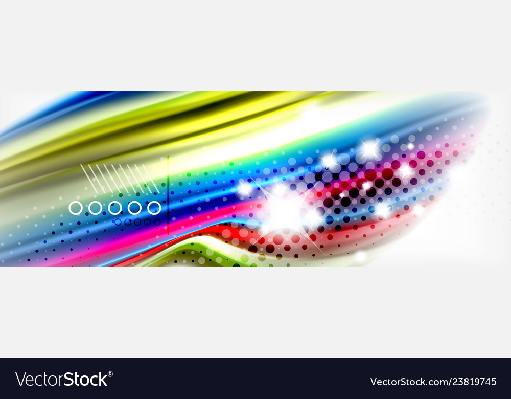 Smooth liquid blur wave background color flow vector image Smooth liquid blur wave background color flow