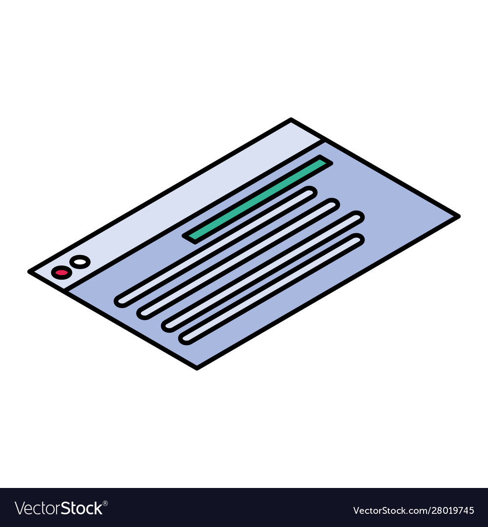 Web programming process on white background Vector Image Web programming process on white background