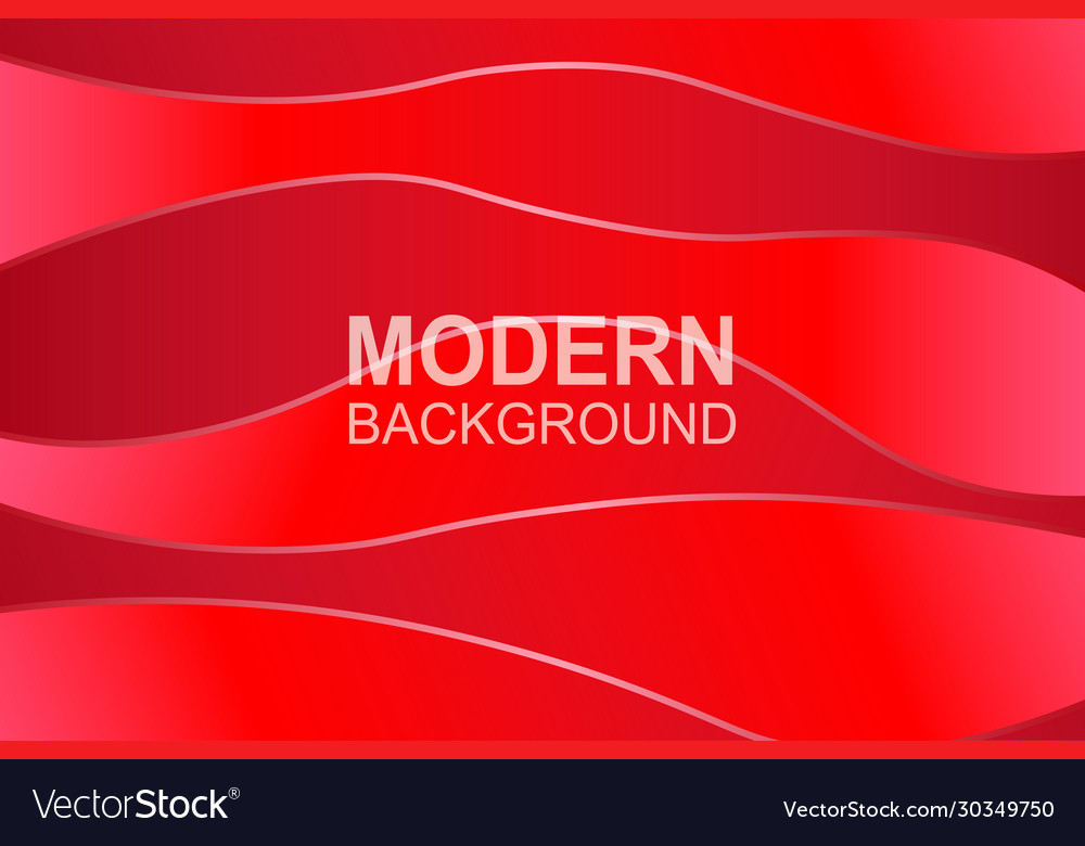 Abstract red background with wavy shapes