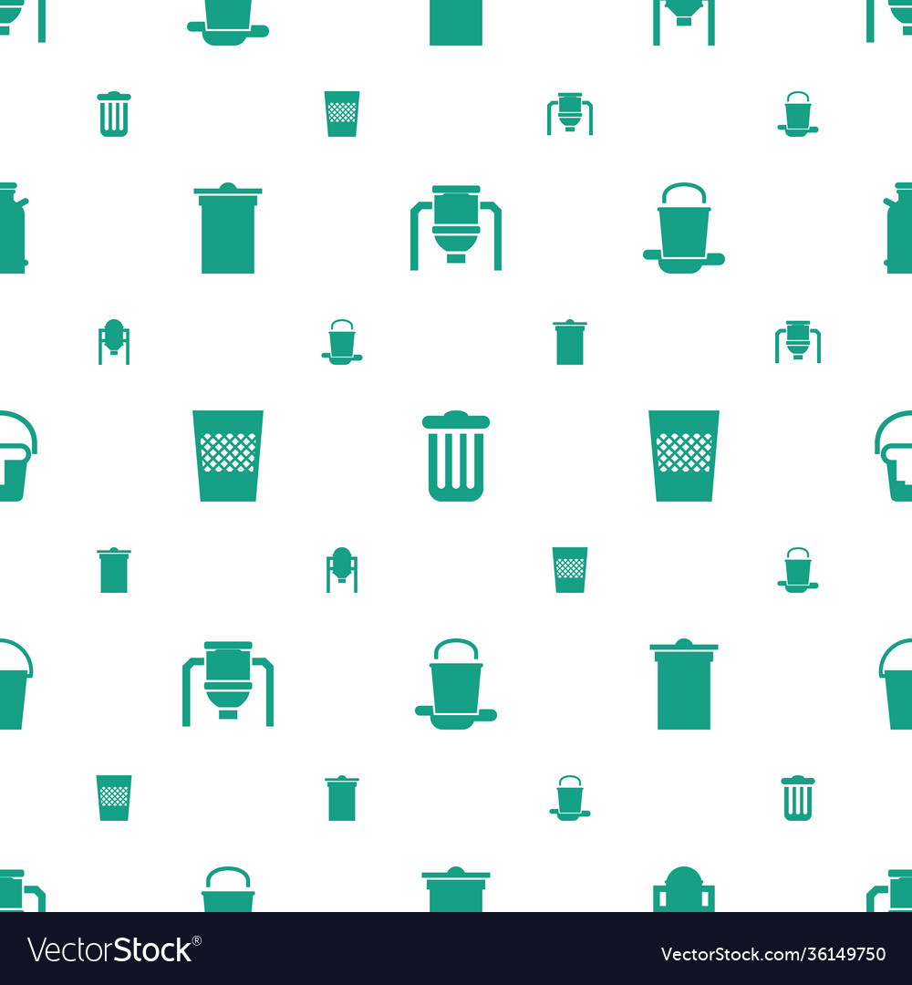 Can icons pattern seamless white background