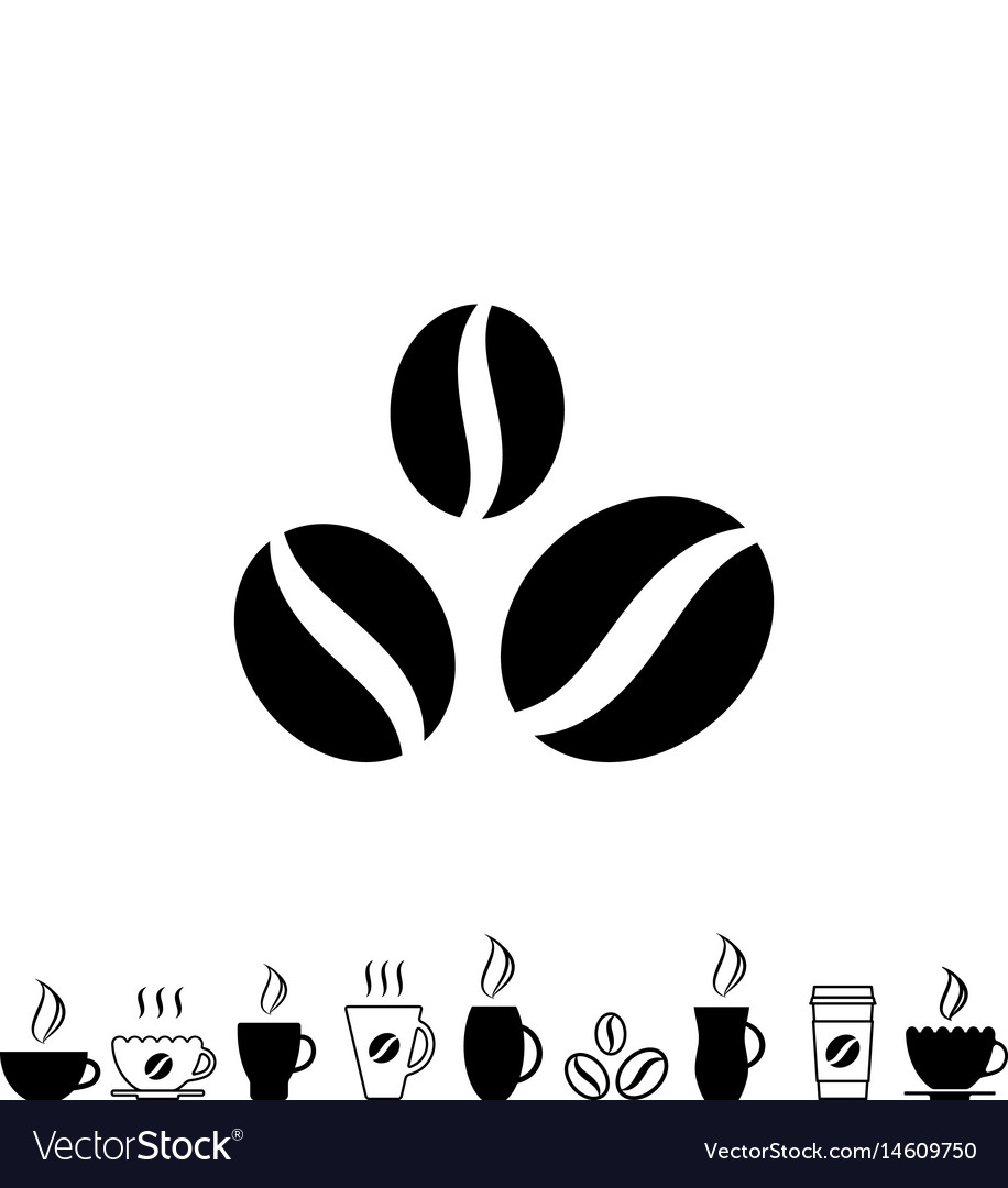 Coffee cup black icon Royalty Free Vector Image