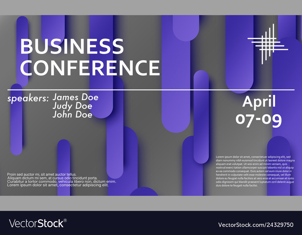 Conference announcement design template