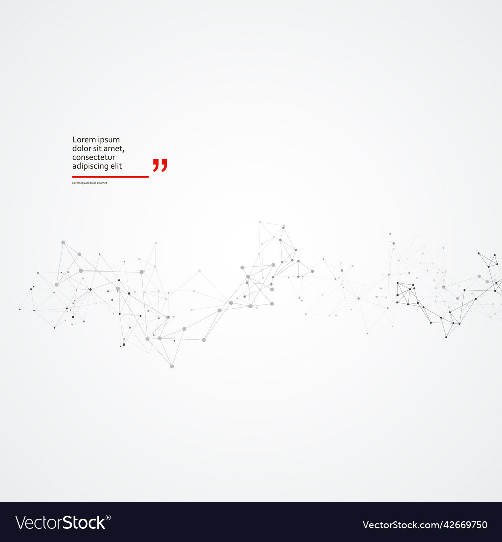 Connection dots and lines background minimal vector image Connection dots and lines background minimal