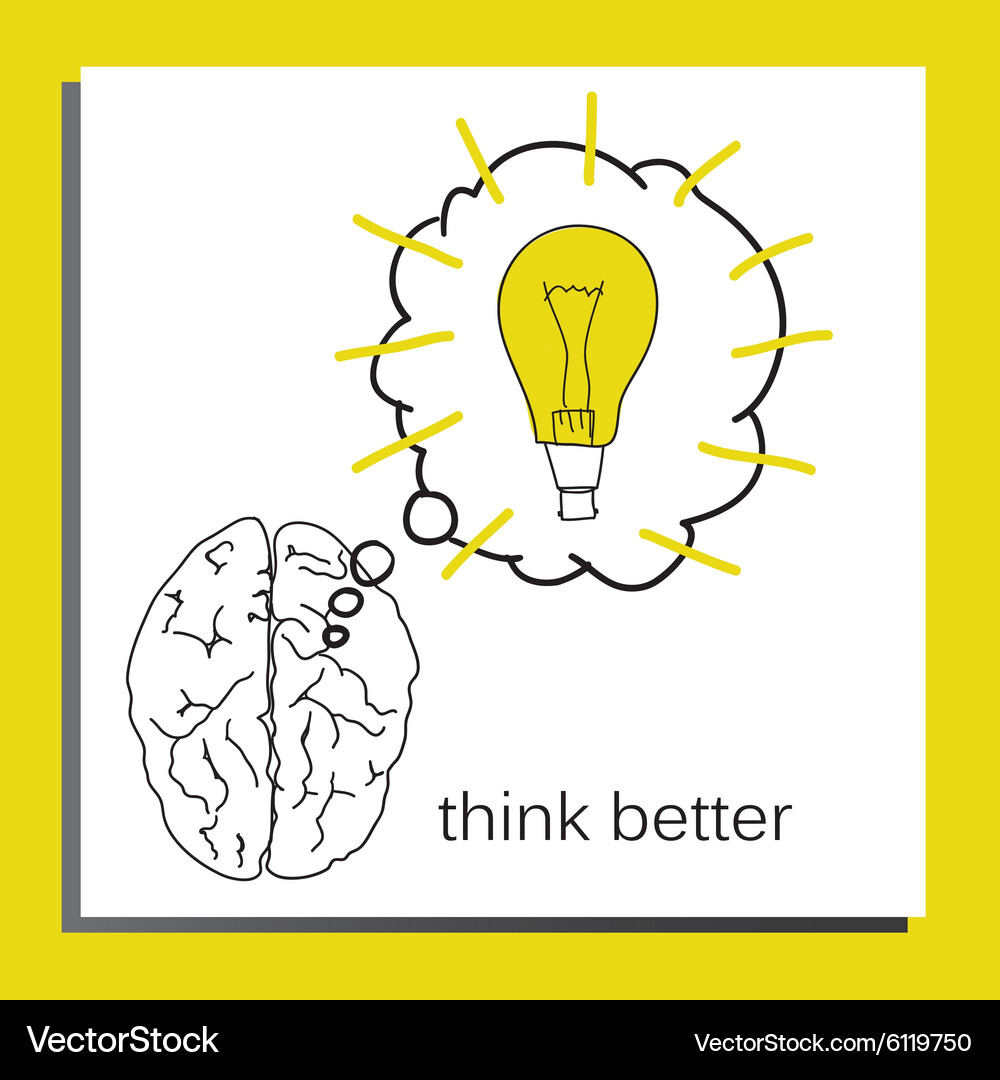 Flat design brain Royalty Free Vector Image - VectorStock