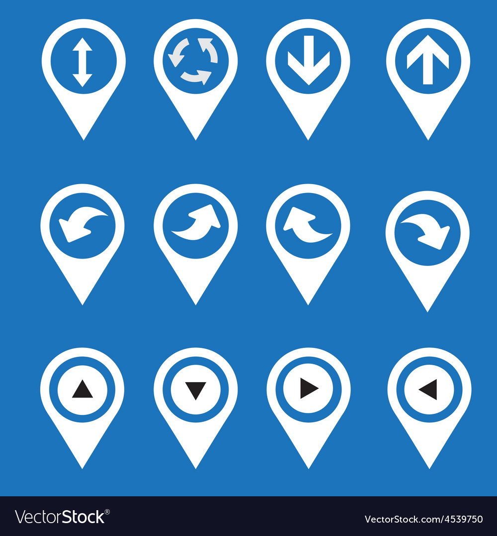 Navigation icons arrows