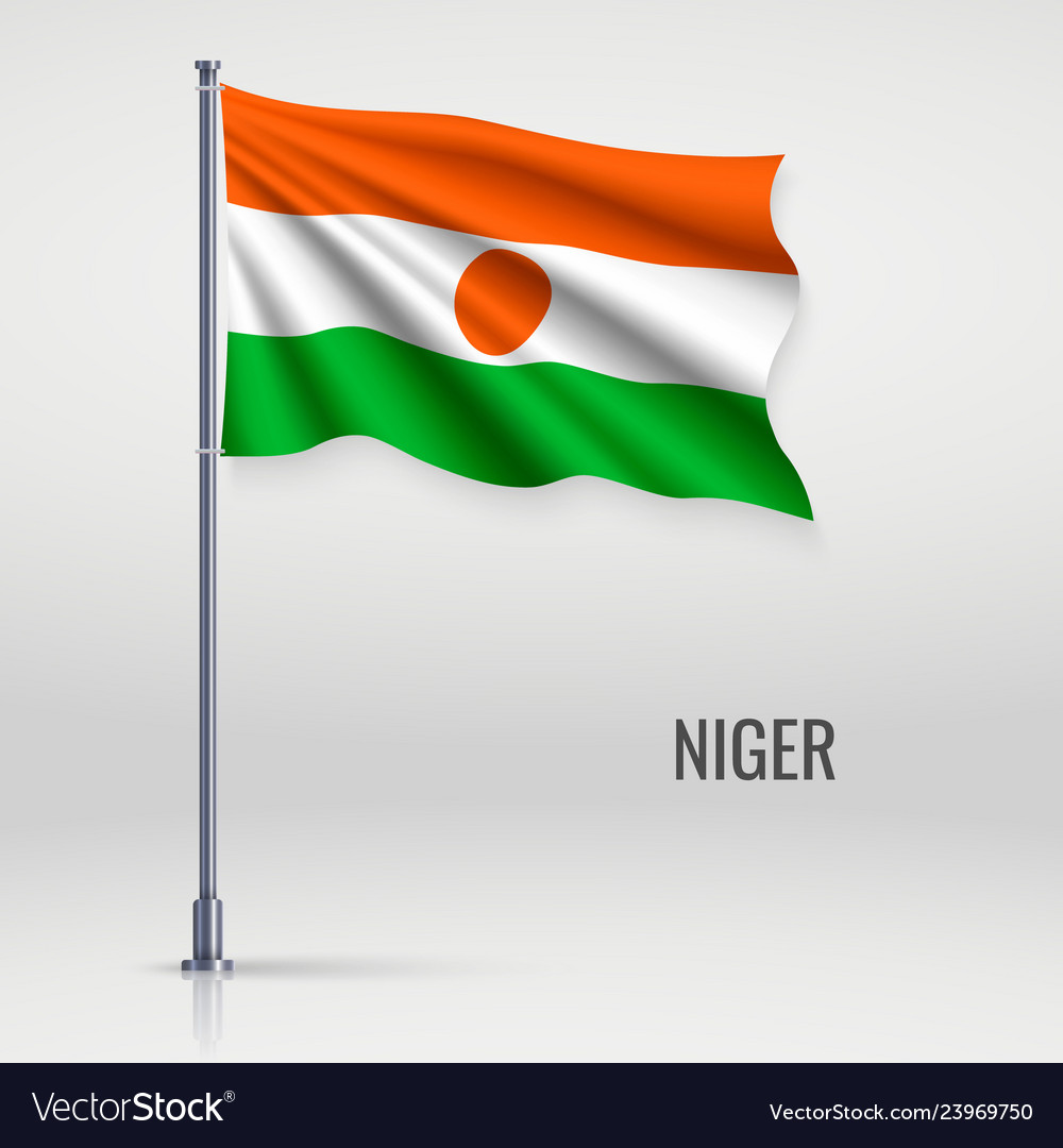 Niger Flag on Pole