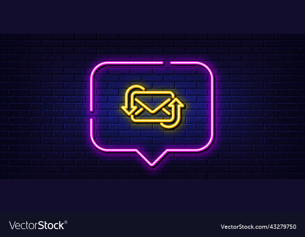 Refresh mail line icon new messages