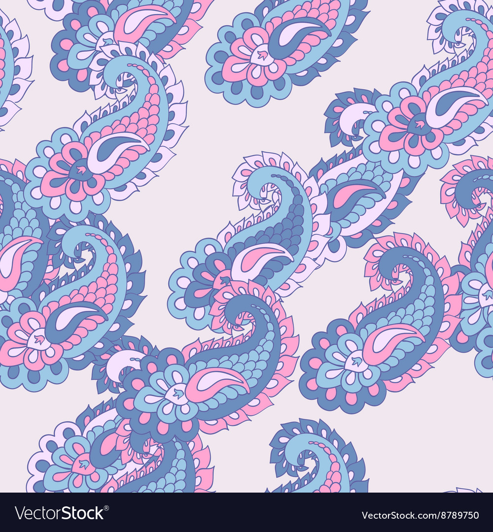 Seamless paisley pattern Royalty Free Vector Image