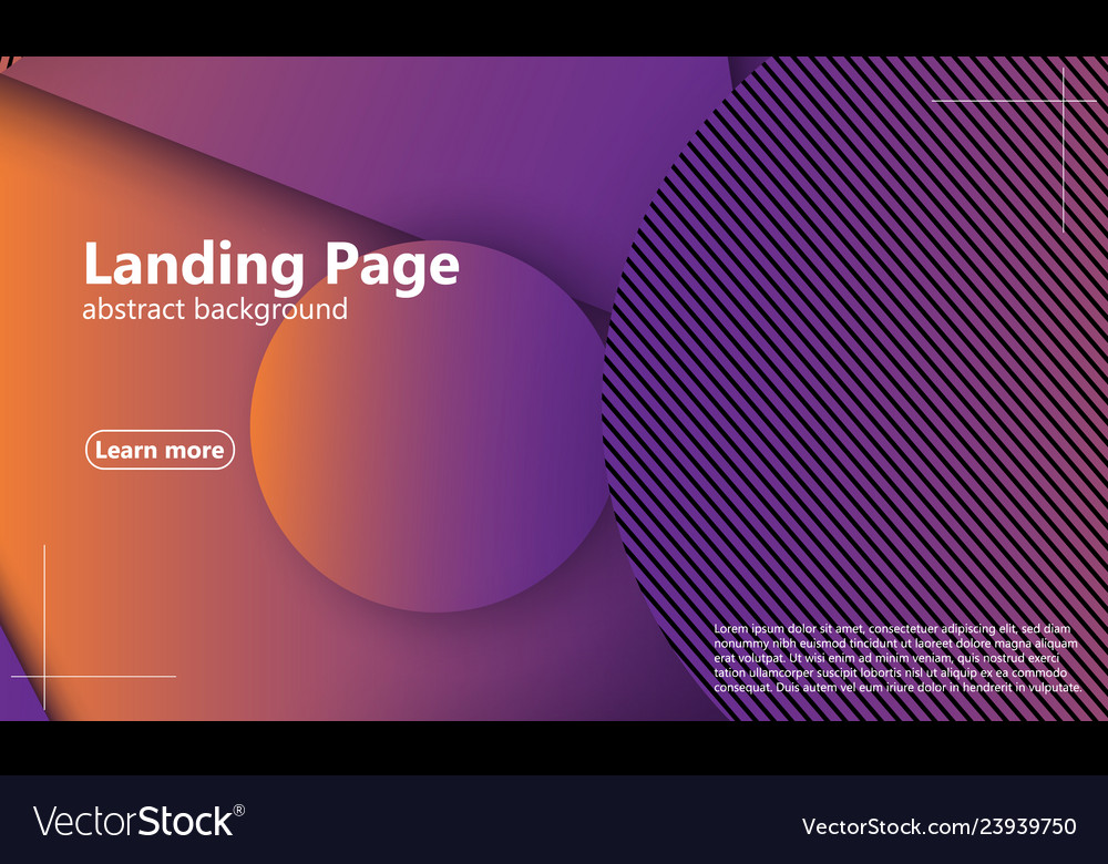 Website landing page geometric background