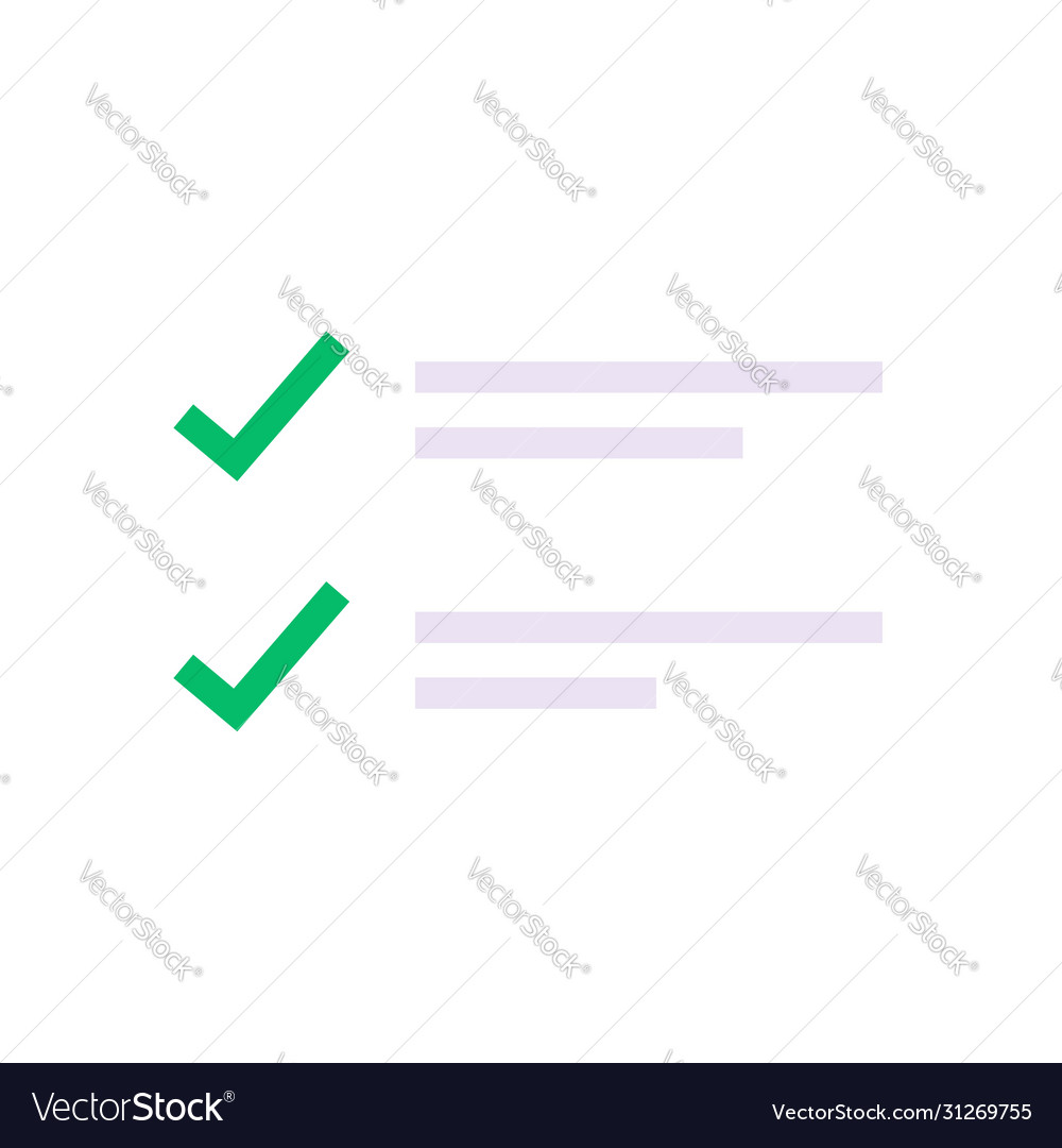Checkmark Symbol - Task List