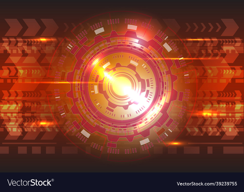 Computer speed arrow abstract hologram hi-tech