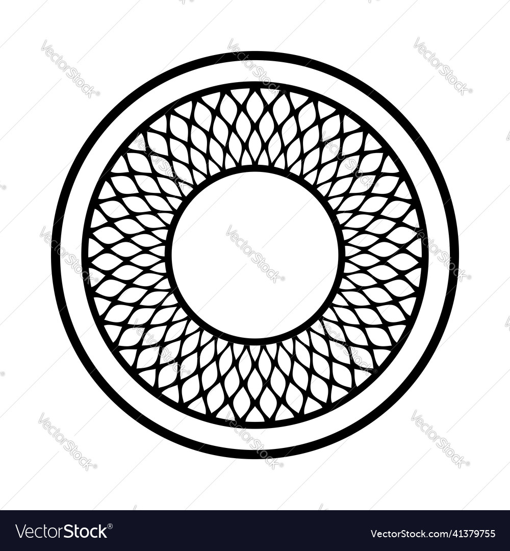 Intricate Mesh Circle Pattern