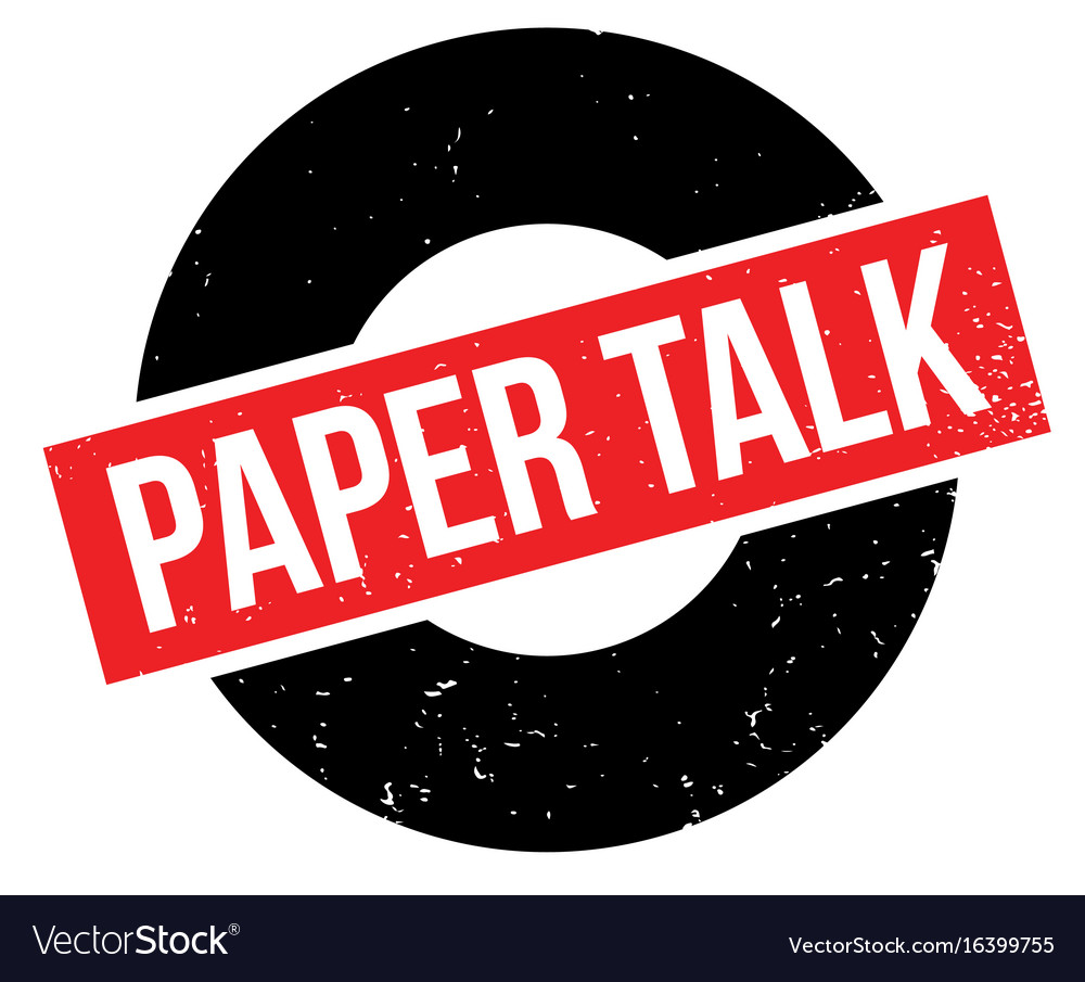 Papier Talk Gummi Stempel