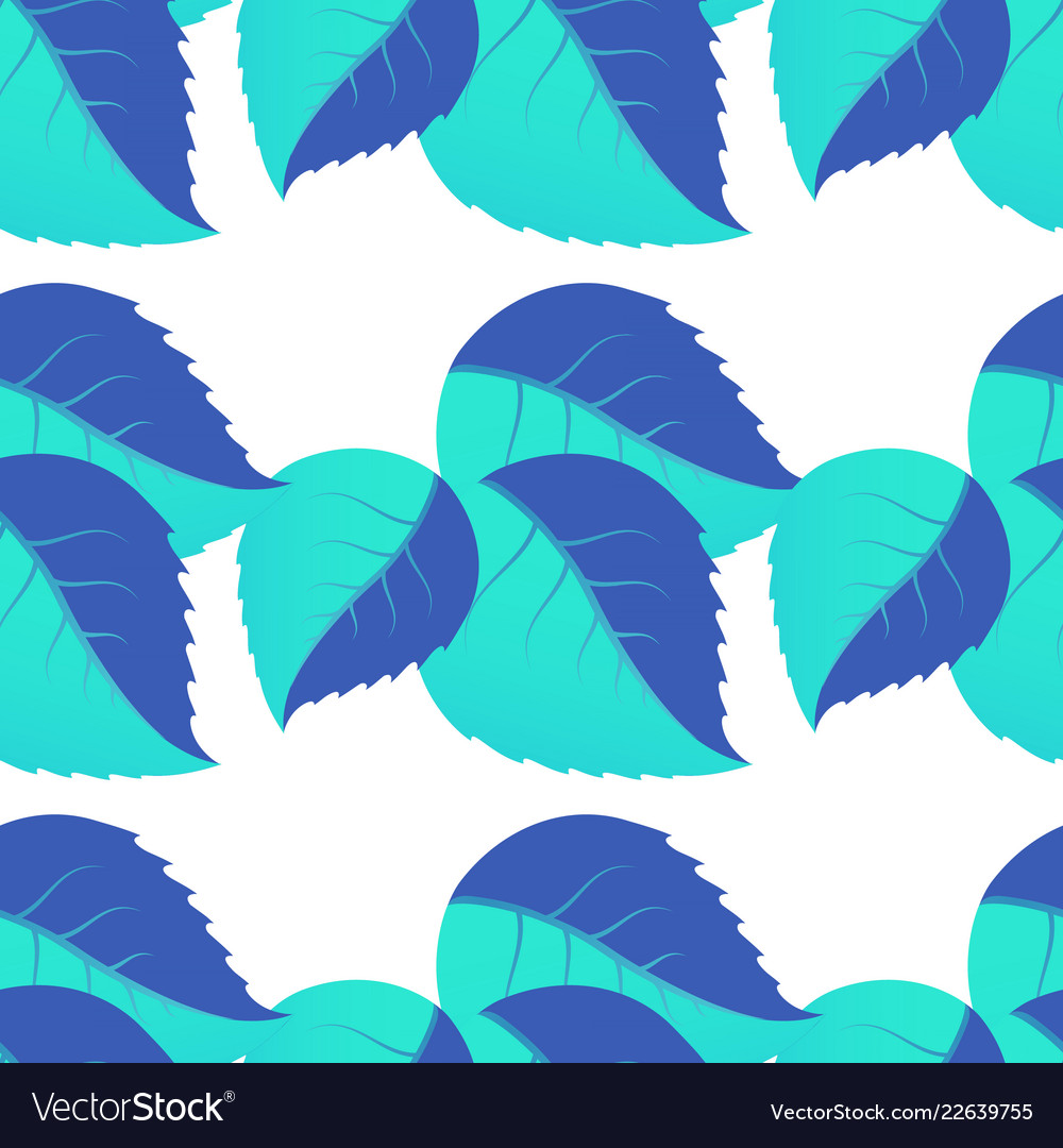 Seamless pattern of leaves arranged randomly vector image Seamless pattern of leaves arranged randomly