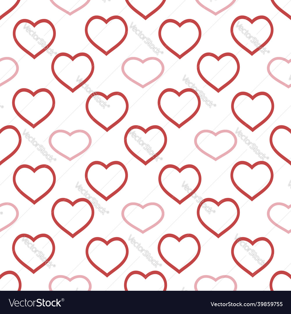 Seamless pattern with great positive red and pink Vector Image