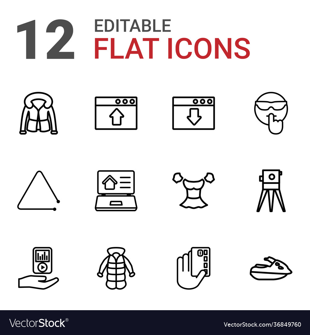 12 drawn icons