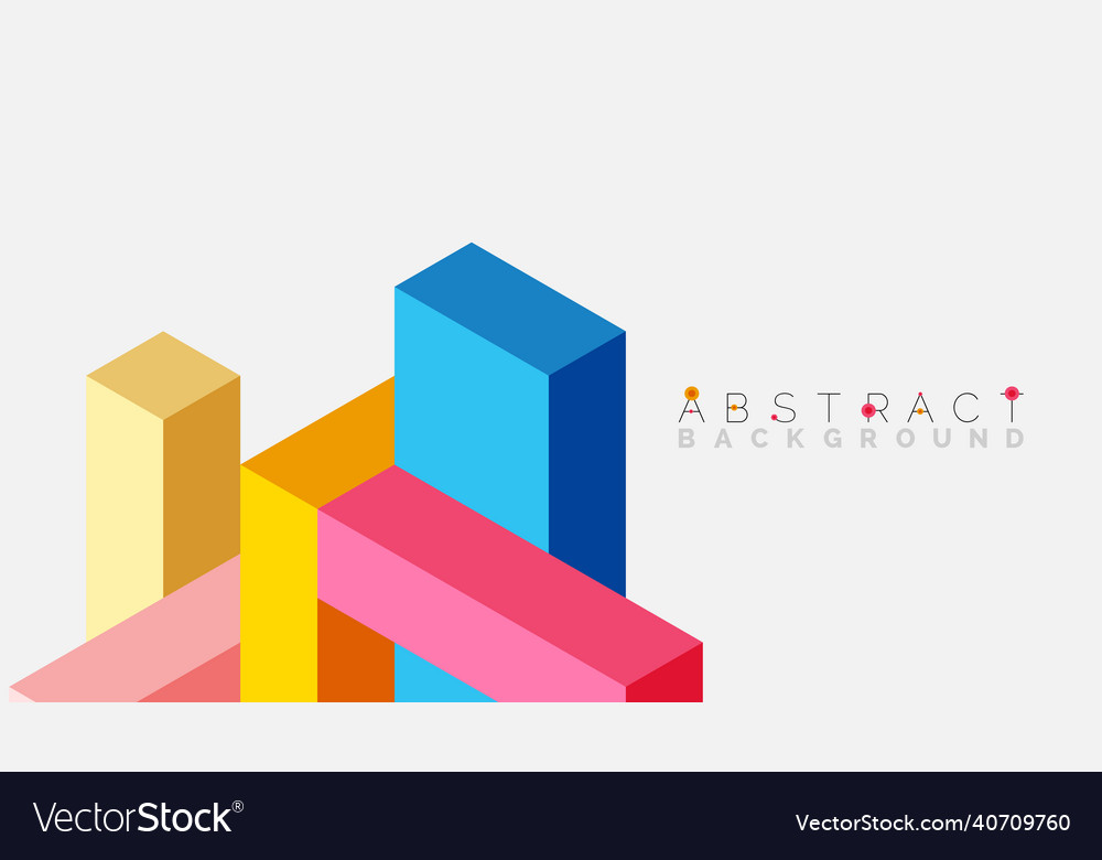 Abstract background 3d cubes cubic elements