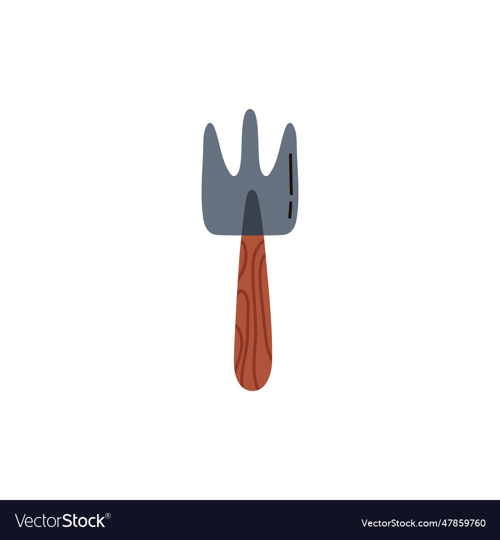 Cartoon garden hand rake