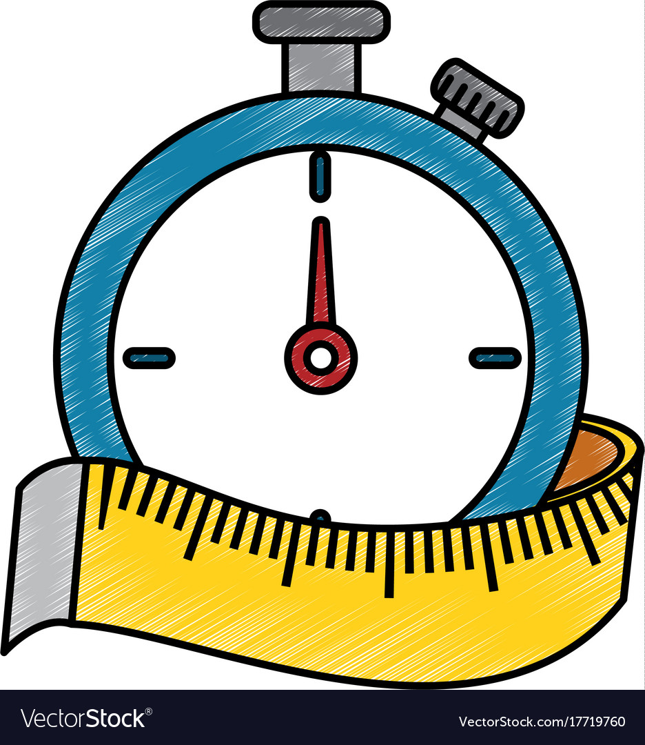 Chronometer timer with tape measure
