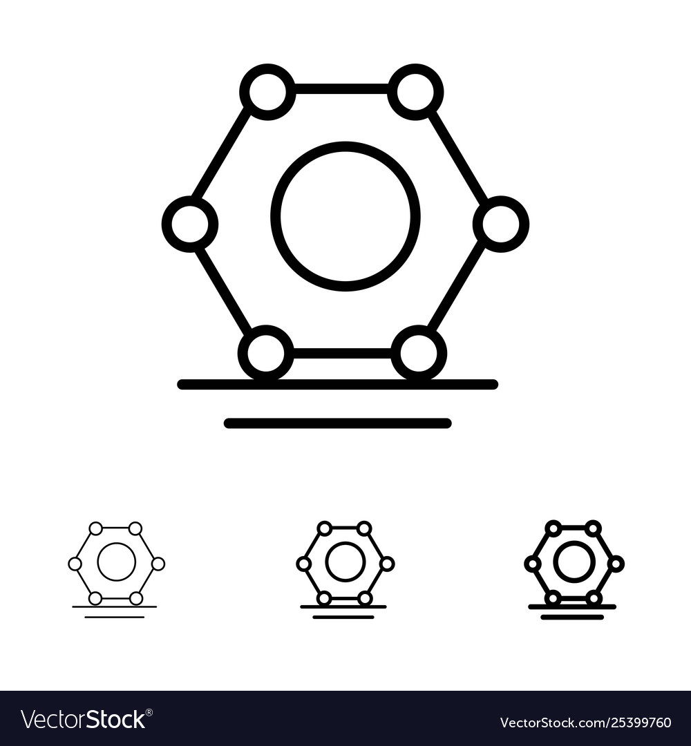 Digital network super connected bold and thin