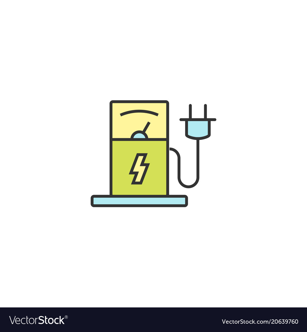 Electric Vehicle Charging Station Icon
