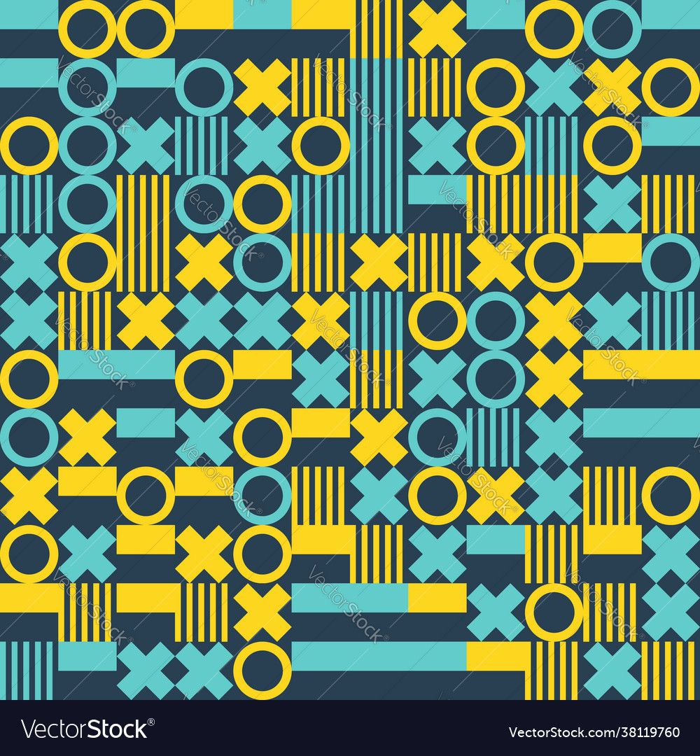 Geometry minimalistic seamless pattern vector image Geometry minimalistic seamless pattern