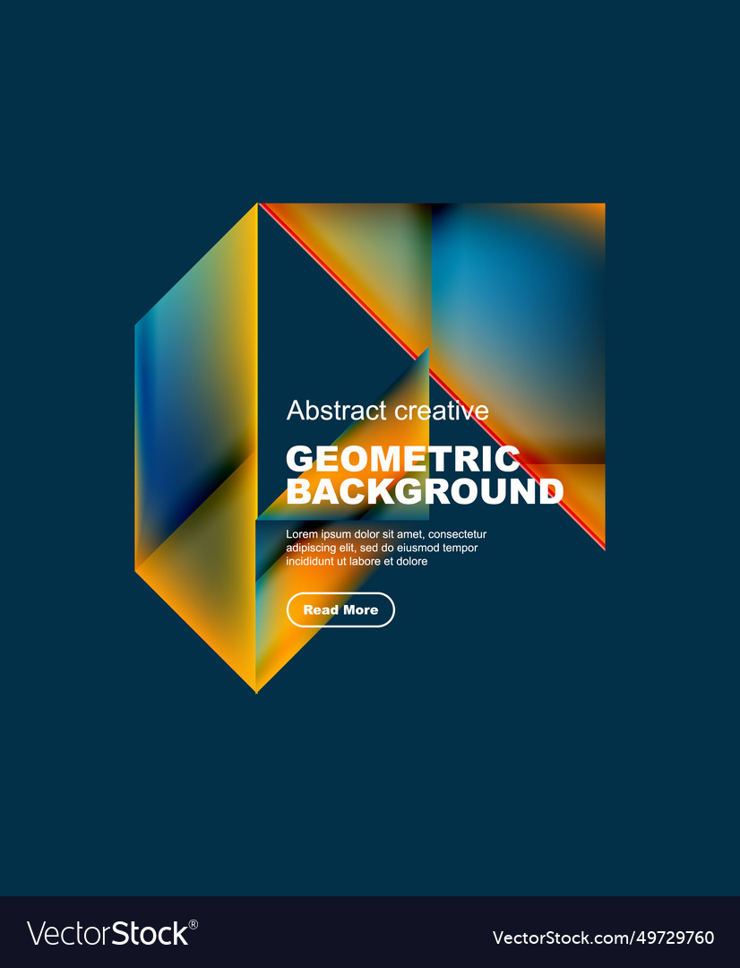 Gradient triangles abstract background vector image Gradient triangles abstract background