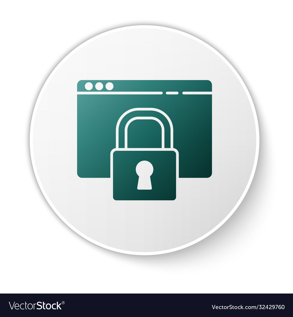 Green secure your site with https ssl icon vector image Green secure your site with https ssl icon