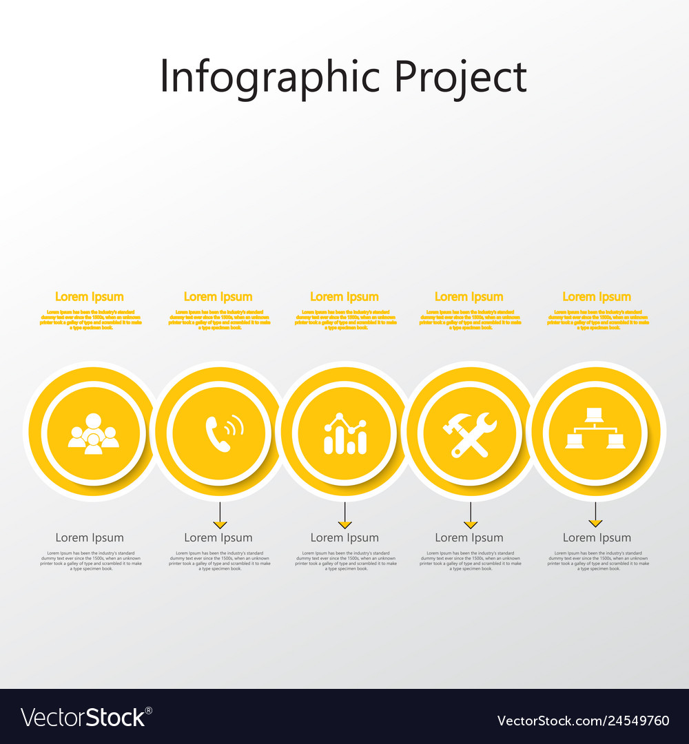 Infographic element with icons and options vector image Infographic element with icons and options