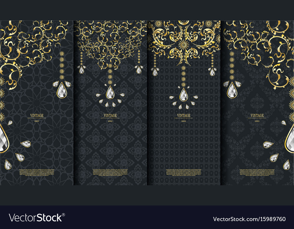 Islamic pattern element concept template