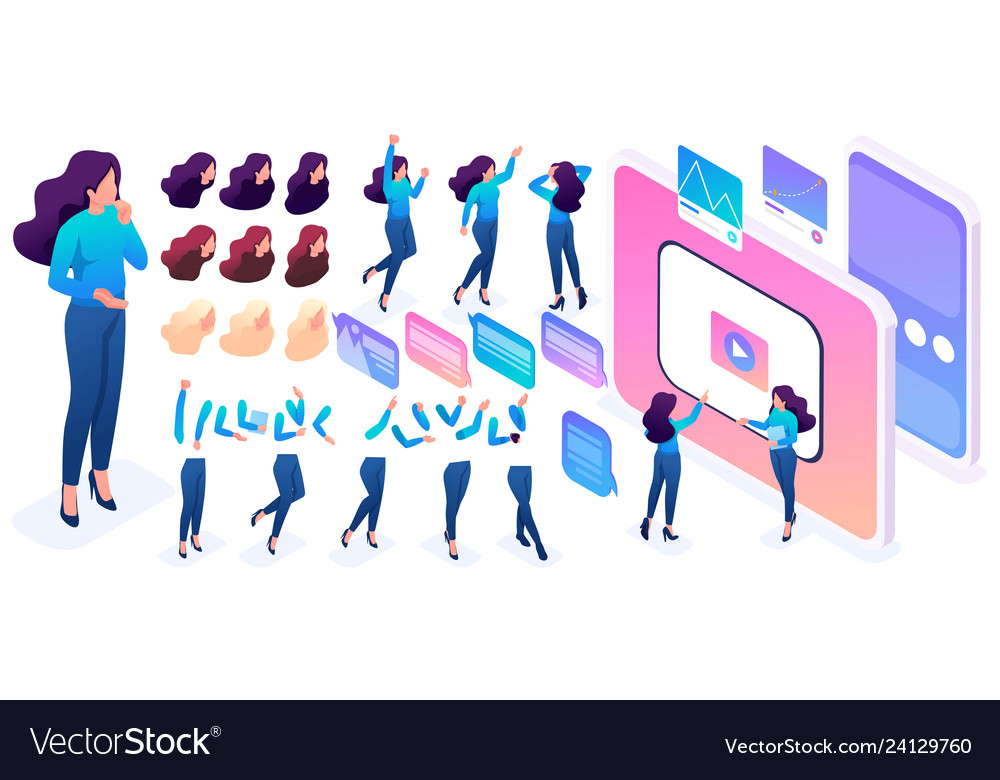 Isometric constructor to create a character vector image Isometric constructor to create a character