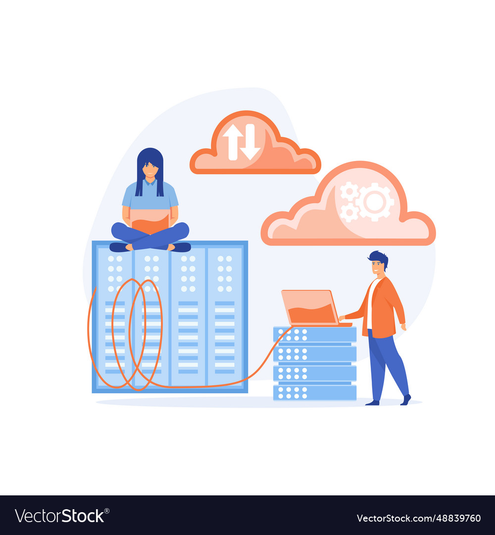 Online database storage technology concept data